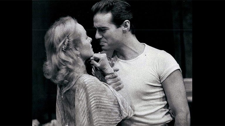 Young Paul Herzberg on stage